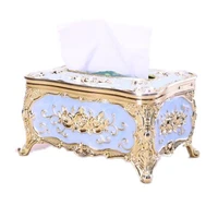 european style acrylic tissue boxs luxury paper rack office table accessories living room hotel car home decoration organizer