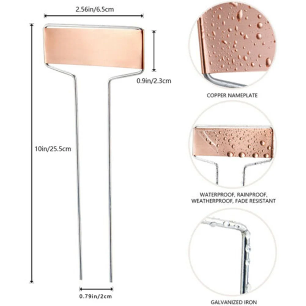 

10Pcs Reusable Metal Plant Flower Labels Markers Garden Tags Decor Tool H88F