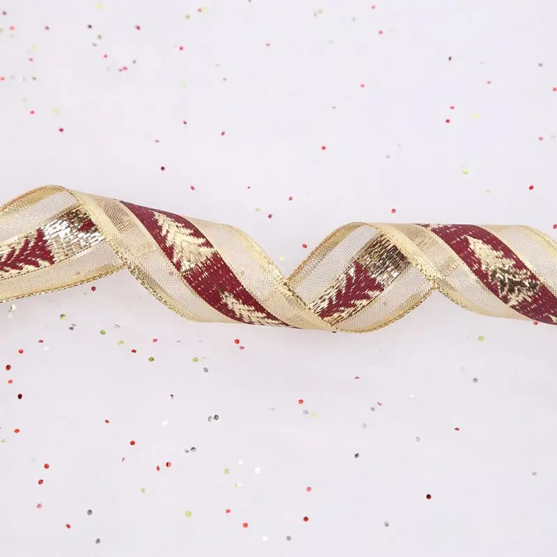 

3.8M Length Christmas Decorative Ribbons Satin Ribbon Craft Ribbons Wedding Christmas Decoration Lace Crafts