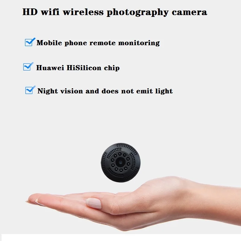 

Мини-камера HD 1080P Беспроводная с поддержкой Wi-Fi, ИК-подсветкой и датчиком движения