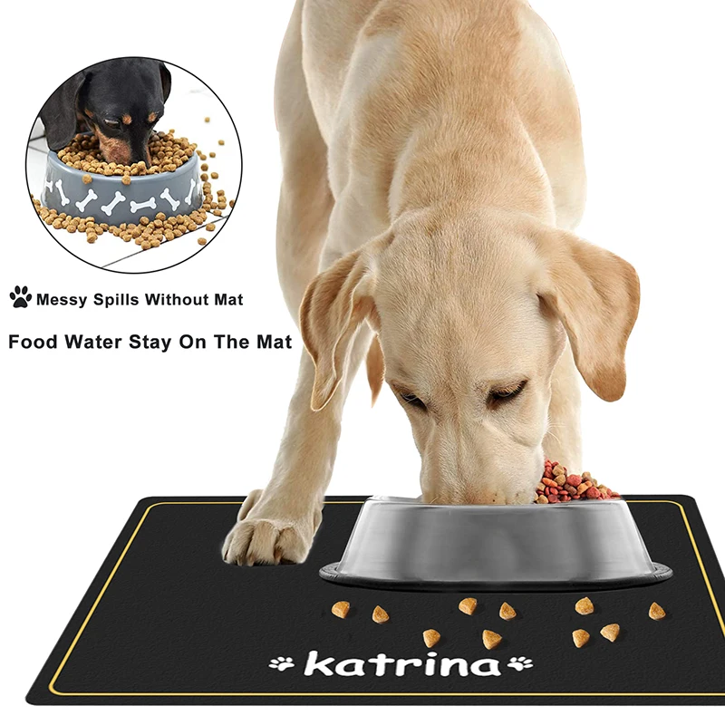 Кормушка-миска для домашних питомцев коврик водонепроницаемая подстилка собак