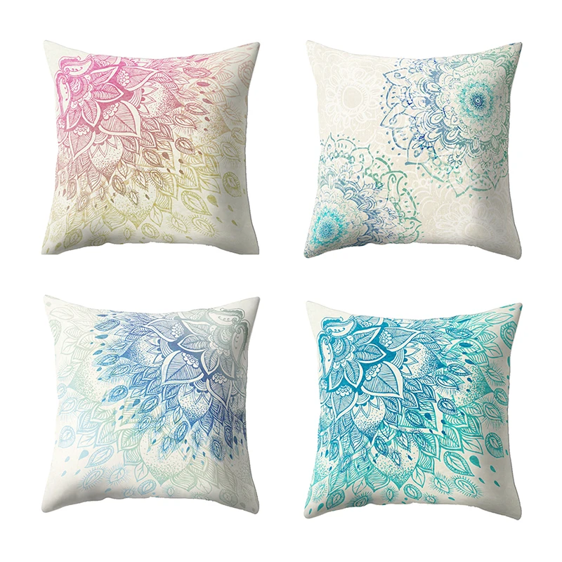 Mandala Polyester Cushion Cover African National Style Bohemian Geometric Pillow Case For Sofa Car Home Decor | Дом и сад