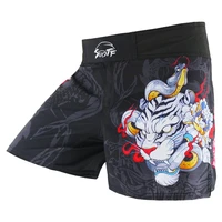 suotf tiger breathable fitness mma shorts kickboxing muay tai boxing training shorts fighting clothing sanda muay thai mma men