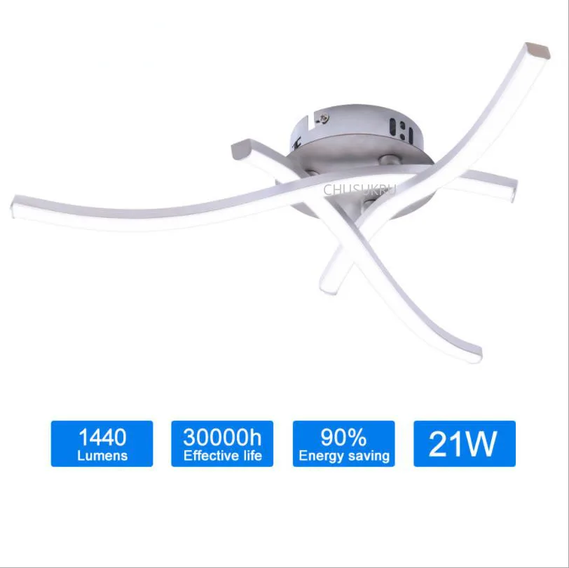 Современный светодиодный потолочный светильник 21 Вт 28 панель алюминиевый