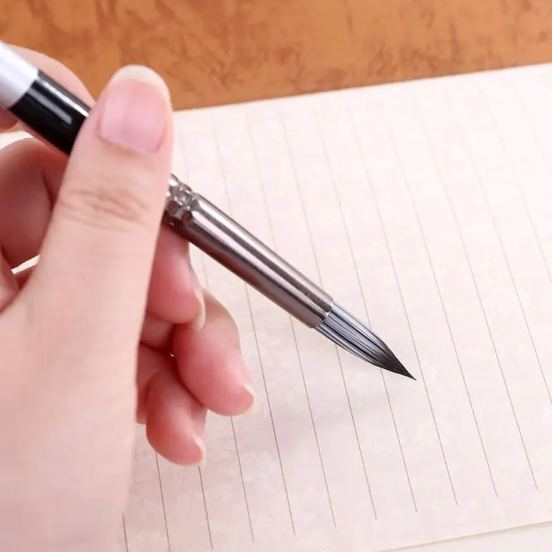 

10 Pcs Nylon Hair Artist Paint Brush Round Point Tip Set Tool Long Handle Acrylic Watercolor Art Supply