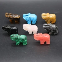 natural stone ornaments with carved lifelike lovely elephant shaped ornaments for decorating toilets living rooms etc 38x25mm