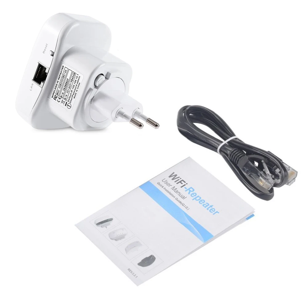 

High Speed 300Mbps Wireless WiFi Range Extender Signal Booster Wireless Internet Amplifier WiFi Repeater for Home Office Travel