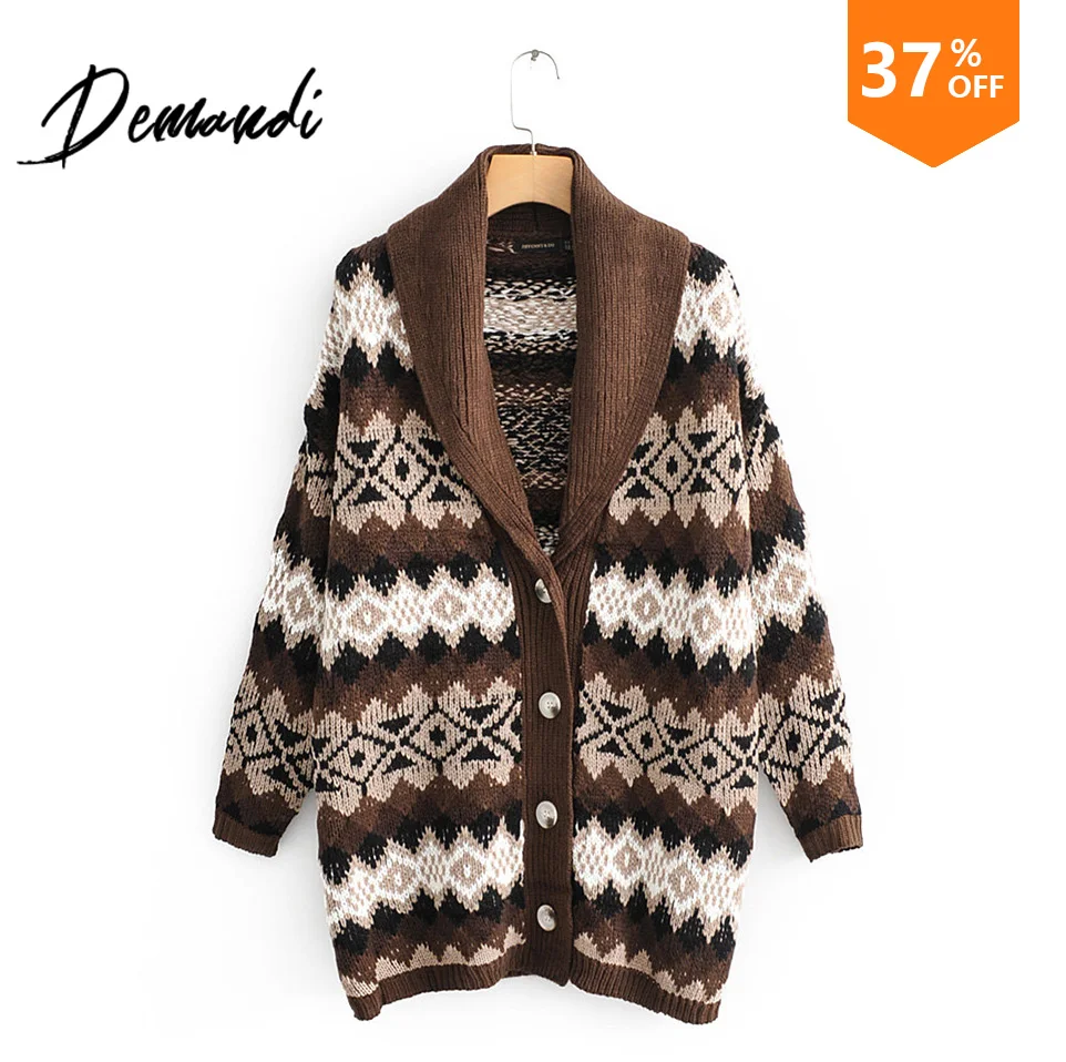 DEMANDI свитер женский осенний и зимний новый школьный Состаренный свободный v