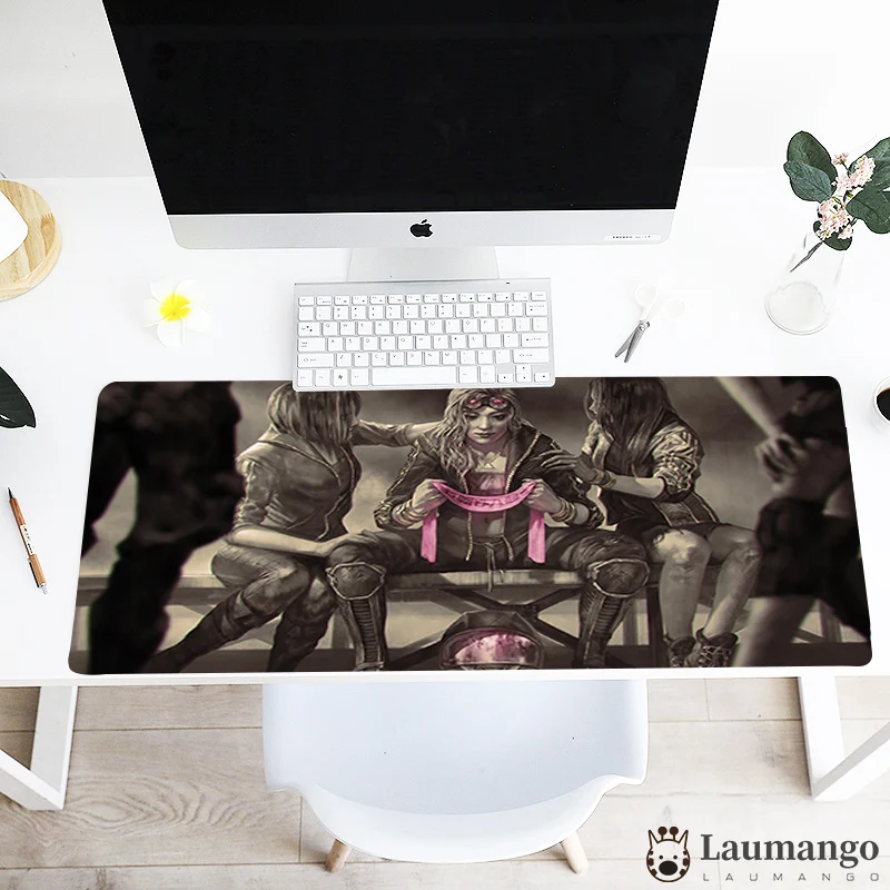 

Dead by daylight gaming mousepad 90x40cm notbook computer desk pad mousemat tapis souris HD print mouse pad gamer play mats