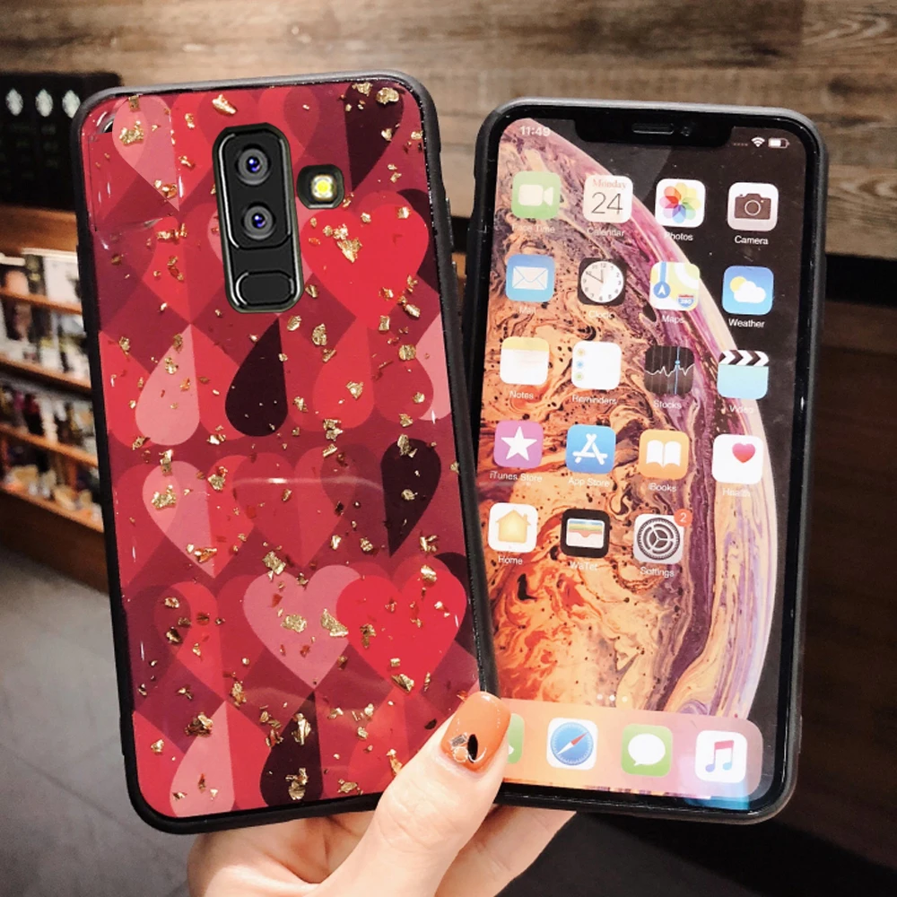 XinWen чехол для задней панели телефона etui samsung galaxy a6 a8 plus a750 a7 a9 2018 a 6 7 8 9 a6plus a8plus
