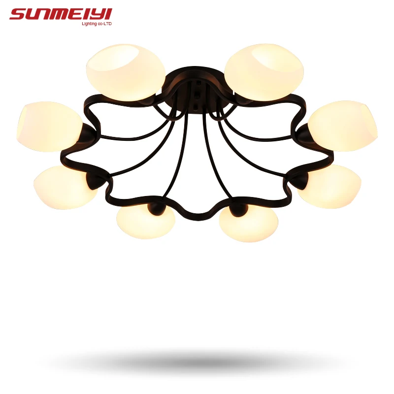 

Modern Led Ceiling Lights Hotel Hall Bedroom Glass Lamp Dining room Lamp pendente de teto Fixture Lighting For Wedding Lamp deco