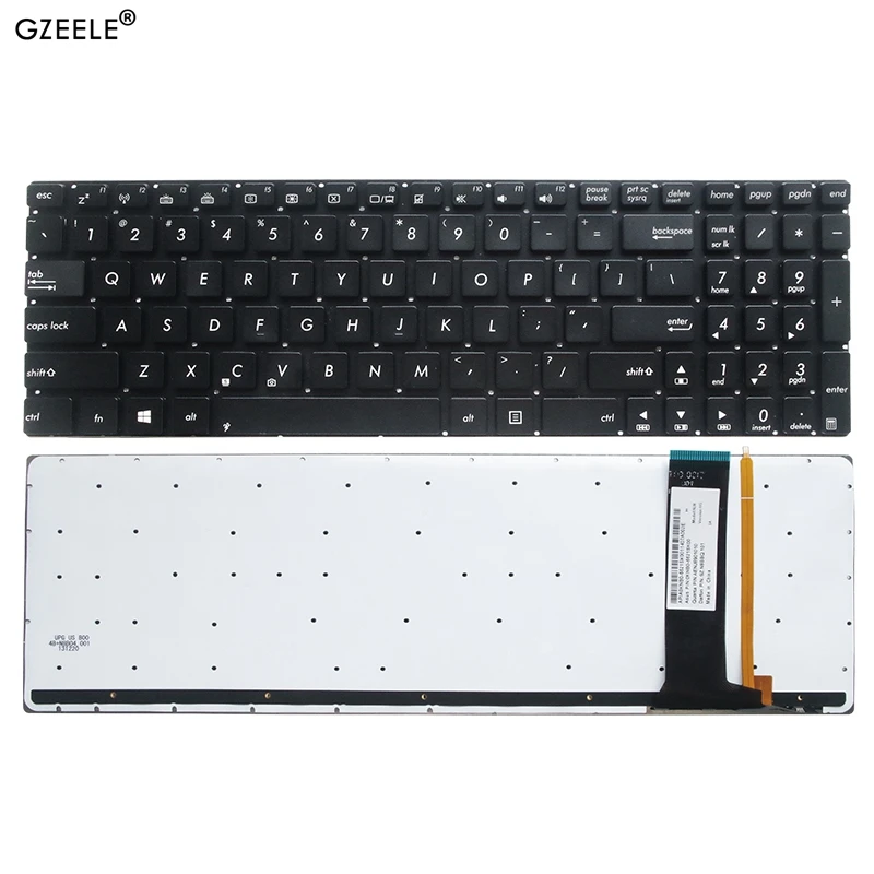 Клавиатура для ноутбука asus N56V N550 U500VZ N76 R500V R505 S550C N56VV N76V черная клавиатура с