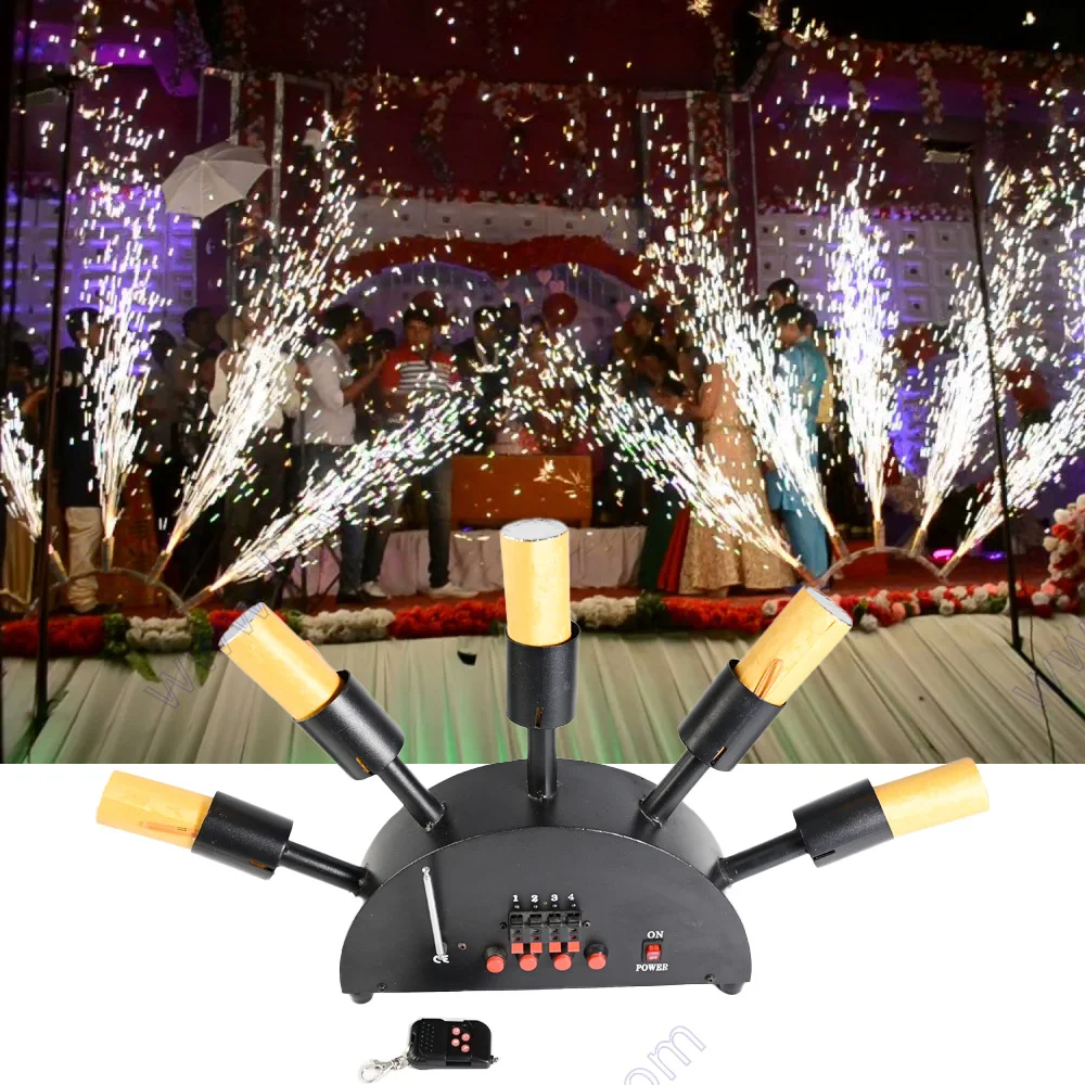 

Fireworks Firing System Cold Pyro Fire Fountain Party Stage 5 Channel Fan Shape Remote Control Receiver Wedding Machine Wireless