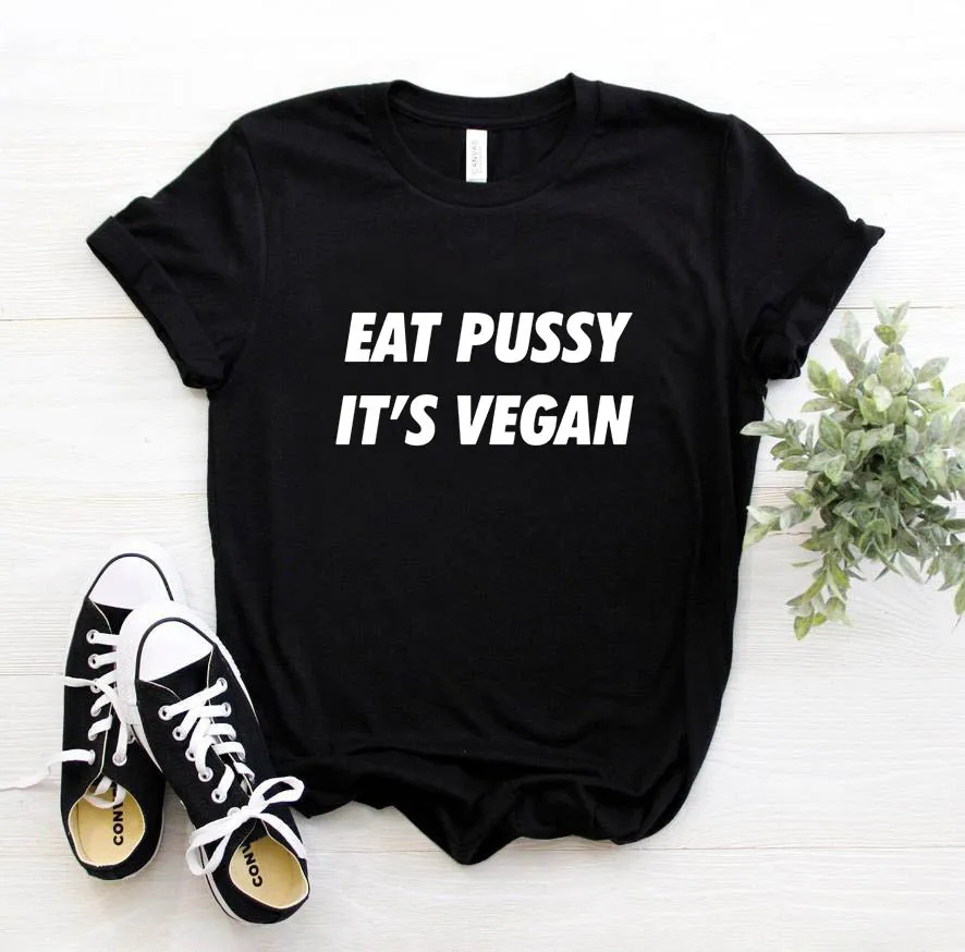 Футболка eat pussy its с принтом веганских букв женская футболка повседневная