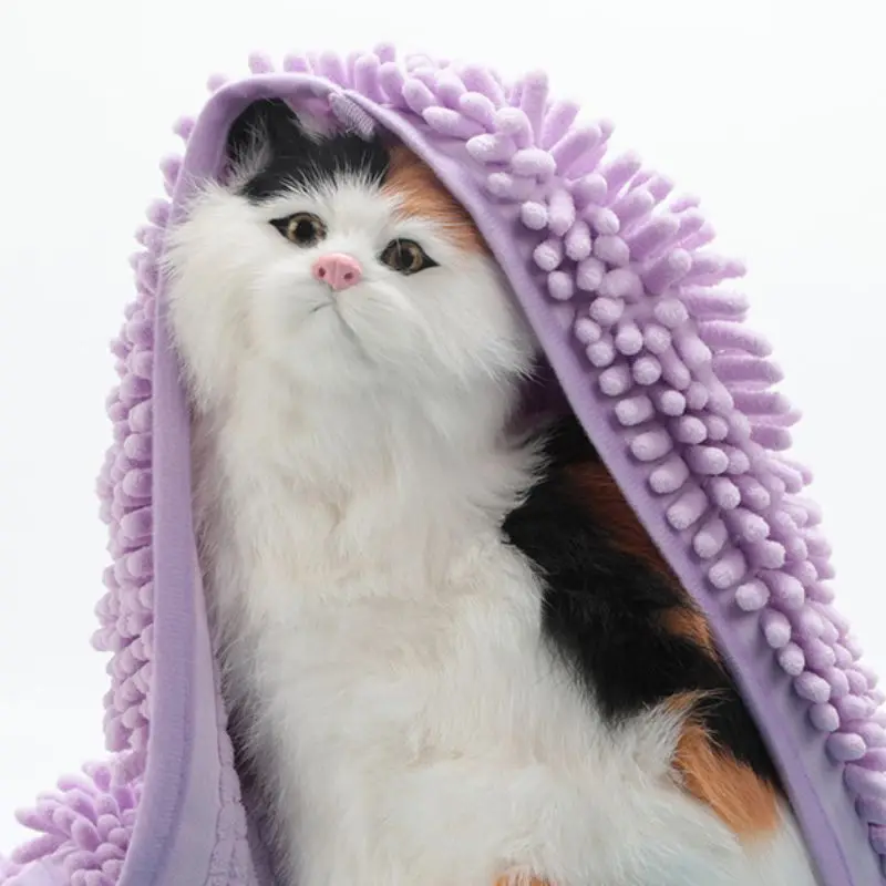 Мягкое банное полотенце для домашних животных впитывающее антибактериальное