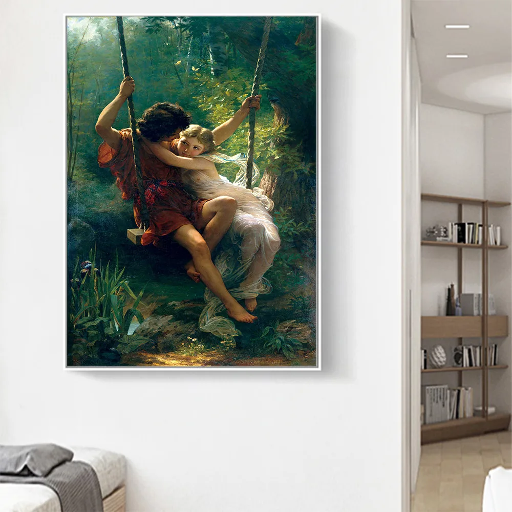 Французский художник Пьер огюстит Кот Весенняя Живопись Холст Плакаты принты