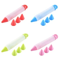 silicone writing pen cake chocolate decorating tools cake mold cookie icing piping pastry nozzles kitchen accessories