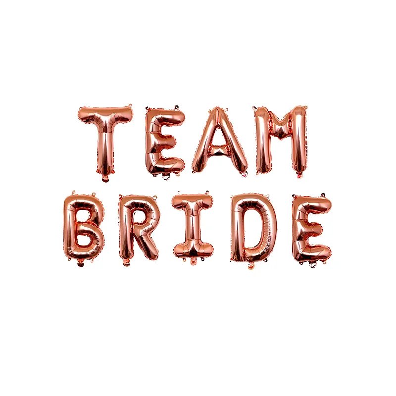 Розовое золото буквы &quotBride to be&quot Фольга шар Свадебные украшения Baby Shower Святого