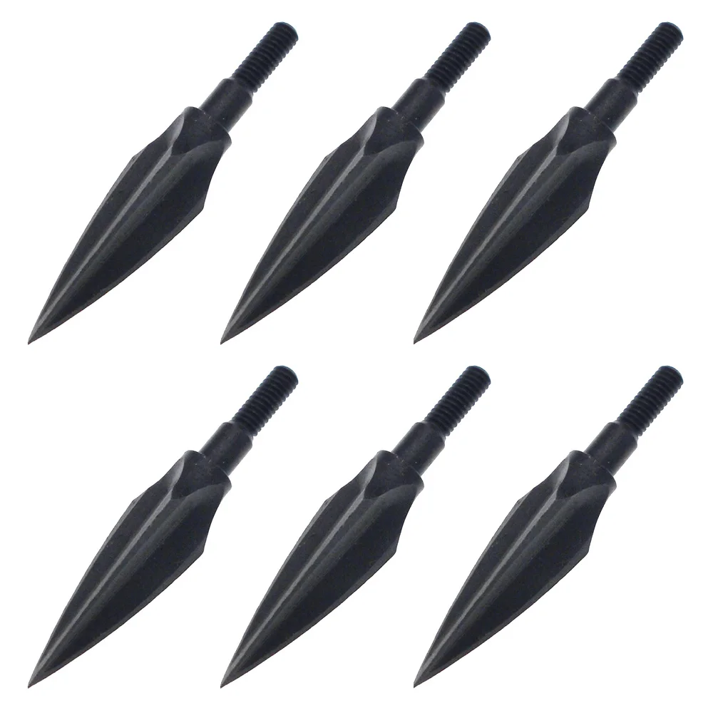 Type 2 (6pcs) 6 шт. черные ивы Broadheads стрельба из лука углеродный стальной наконечник стрелы наконечники для изогнутого блочного Лука арбалета - Цвет: Type 2 (6pcs)
