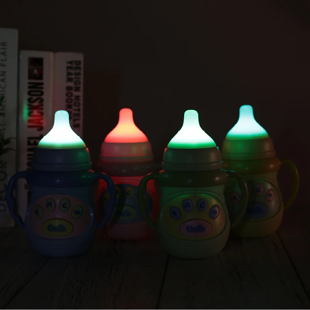 

Funny Soothing Toys Bedroom Gift Toy Light Pacify Small Lovely Cute Cartoon Music Bottle
