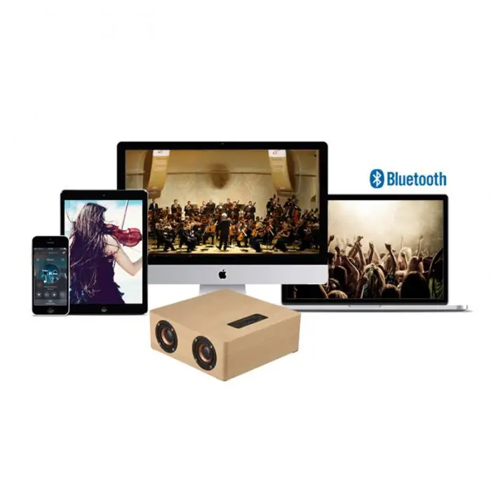 Домашний офис Настольный Деревянный беспроводной Hi-Fi стерео сабвуфер Bluetooth громкий динамик fm-радио музыкальный аудио плеер динамик