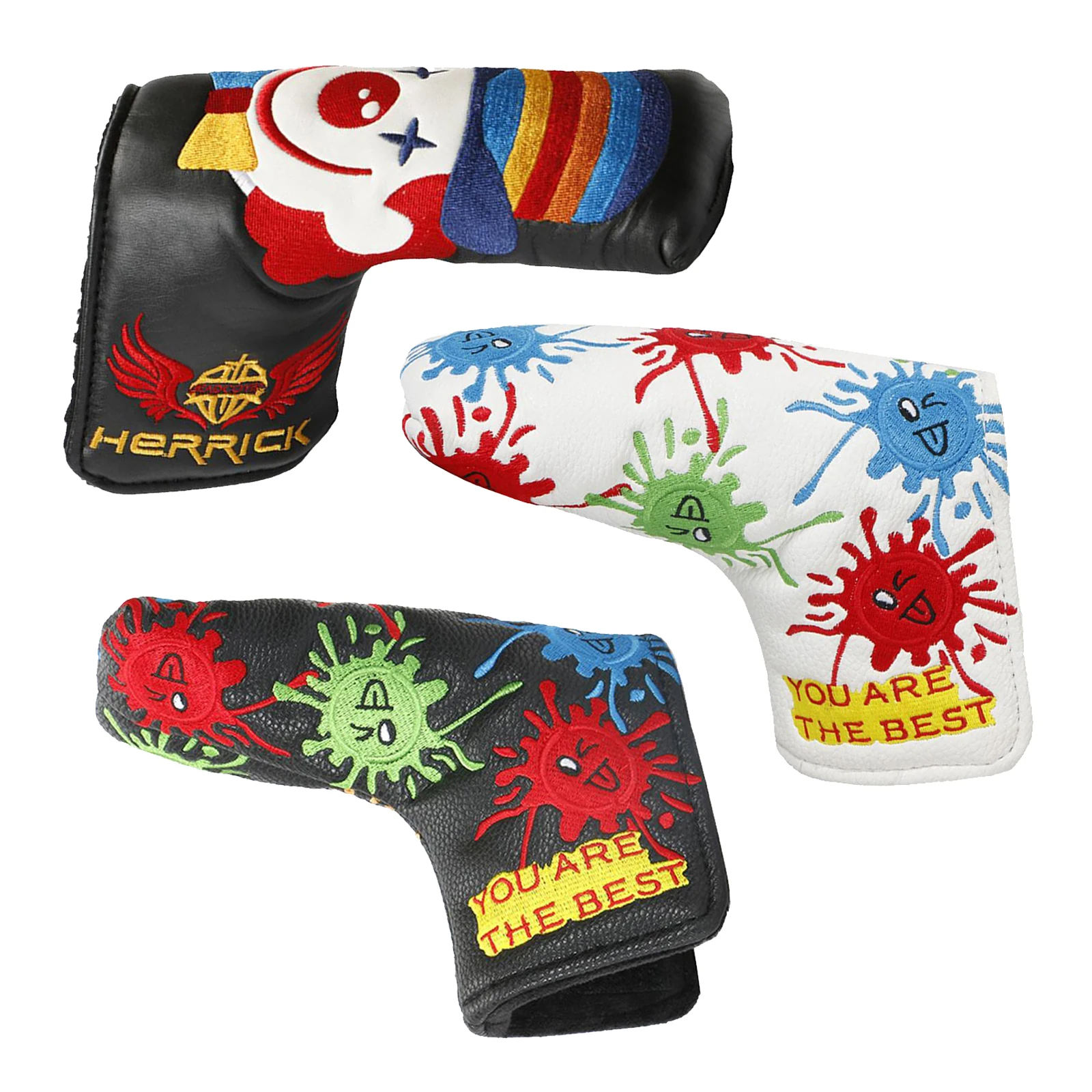 

PU Golf Putter Headcover Quality PU Leather Head Cover for Blade Style Putters Outdoor