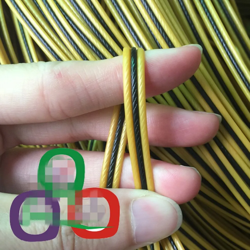 

500G 60M black in gold flat Synthetic PE rattan weaving material plastic rattan for knit and repair chair table etc