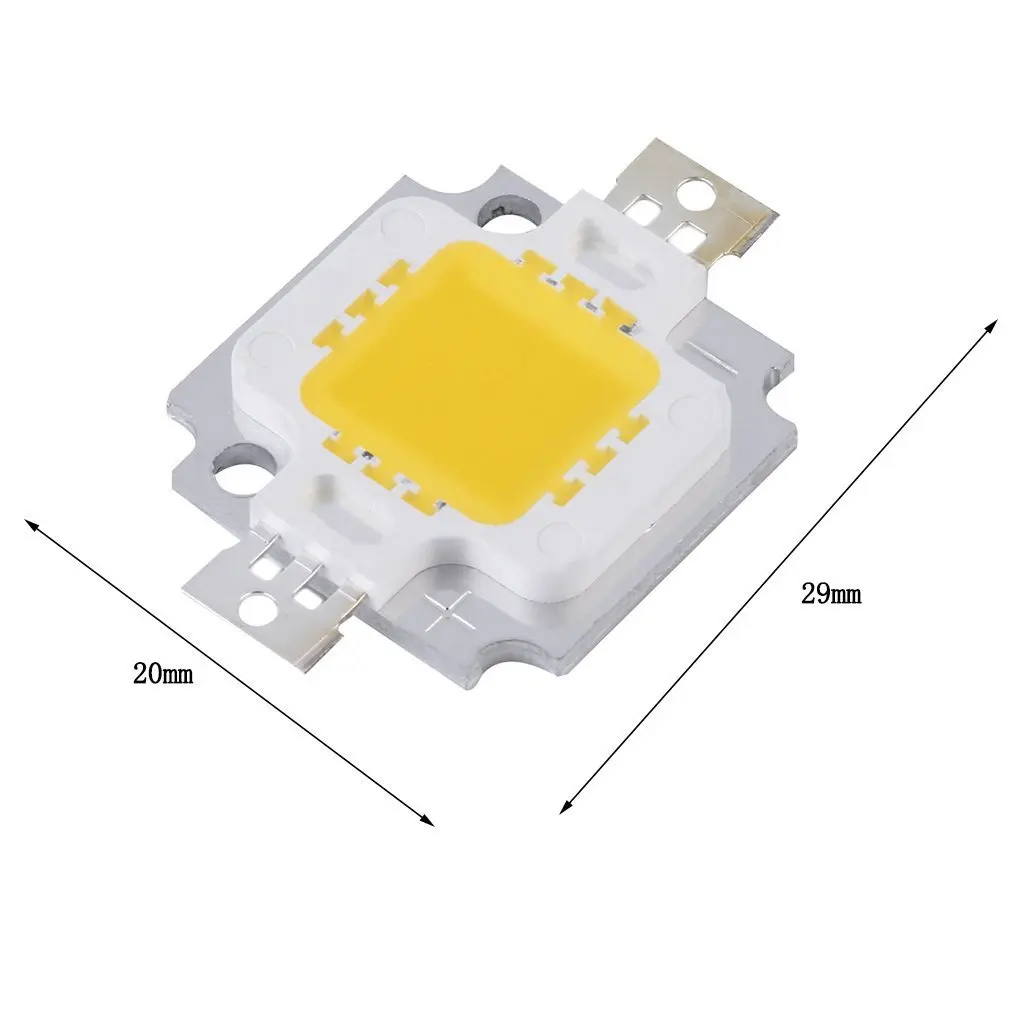 

2pcs New High Quality White LED High Power 10W LED Chip 900-1000LM 900mA 10W Warm White LED Bulb Lamp LED Light Epileds Chips