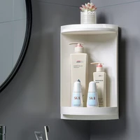 bathroom organization multifunction 360 degree rotating toilet organizer free punching wall mounted kitchen shower shelf rack