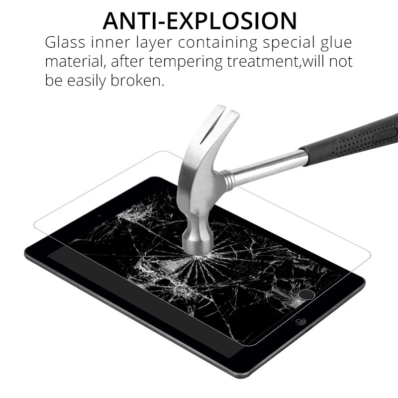 2 упаковки защита экрана из закаленного стекла для iPad air 1 2016 6-го поколения pro 9 7