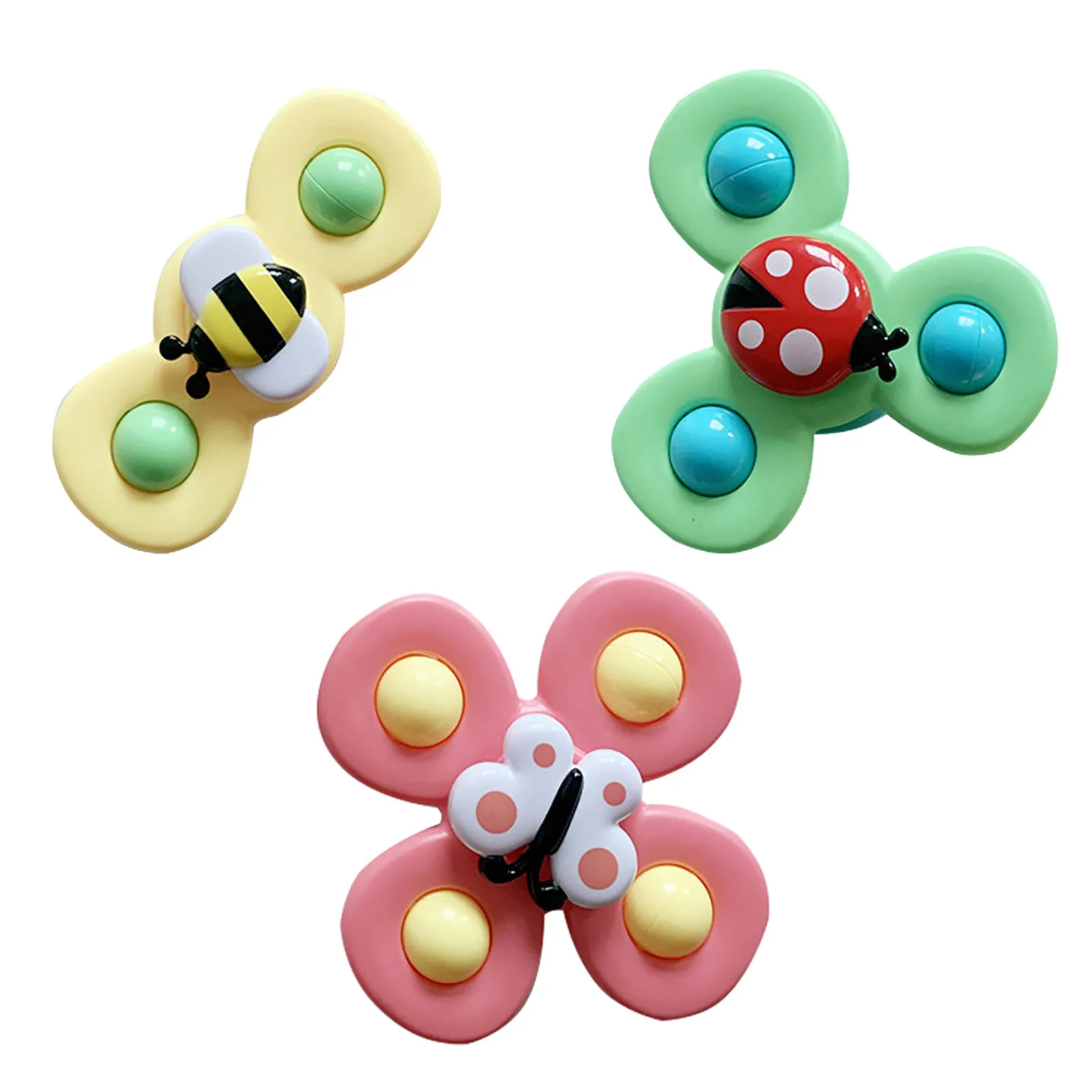 

3 Colors Fidget Spinner Kids Fingertip Gyro Toys Infant Sucker Dining Chair Artifact Bath Toy Windmill Spinner Stress Dropship!