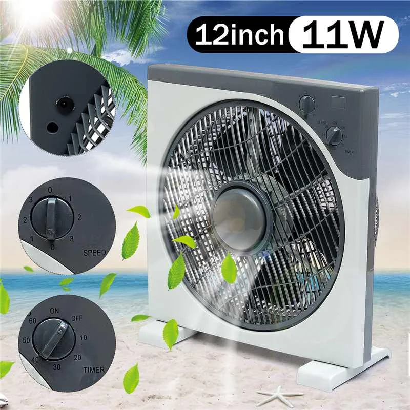 

Вентилятор с клипсой «крокодил», бесшумный портативный вентилятор 11 Вт, 12 дюймов, 12 В постоянного тока, для офиса, дома, улицы