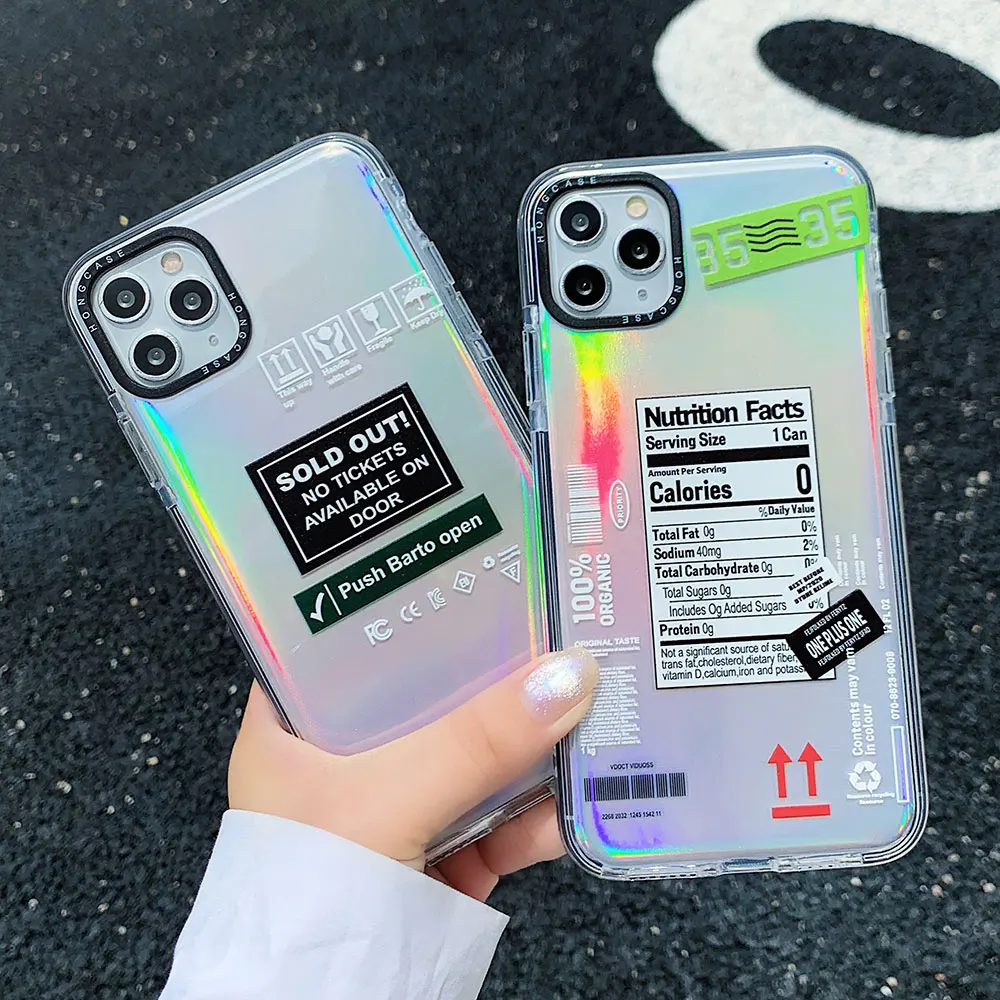 Милые личные метки INS лазерная карта бумажная этикетка для Iphone 7 8 Plus 11 12 Pro X XS MAX |
