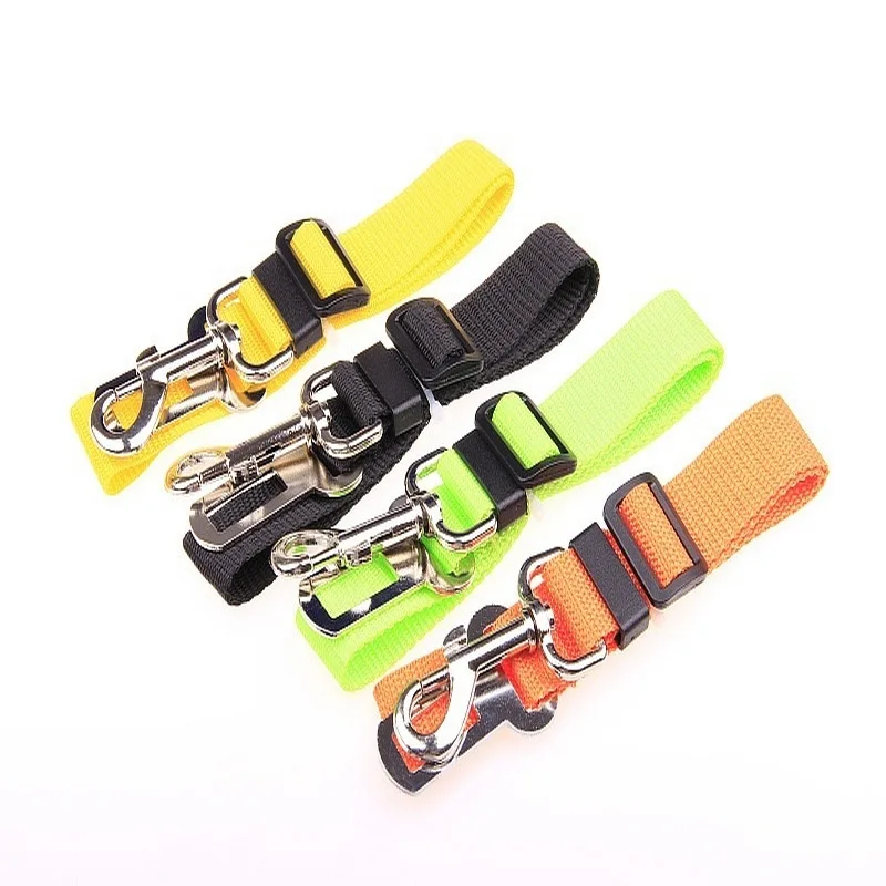 

Multicolor Pet Dog Cat Car Seat Belt Adjustable Harness Seatbelt Lead Leash For Small Medium Dogs Travel Clip Pet Products