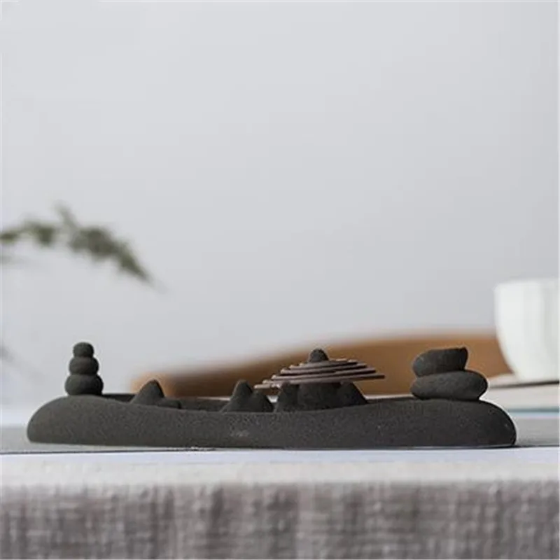 Горелка для благовоний из сушеных гор и рек керамическая матовая катушка