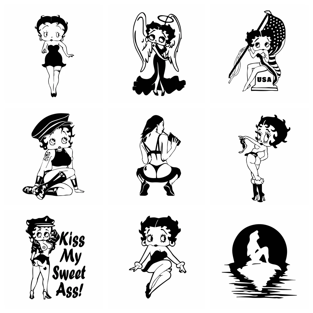 Горячая Распродажа стикер для автомобиля девушек сексуальная леди забавная