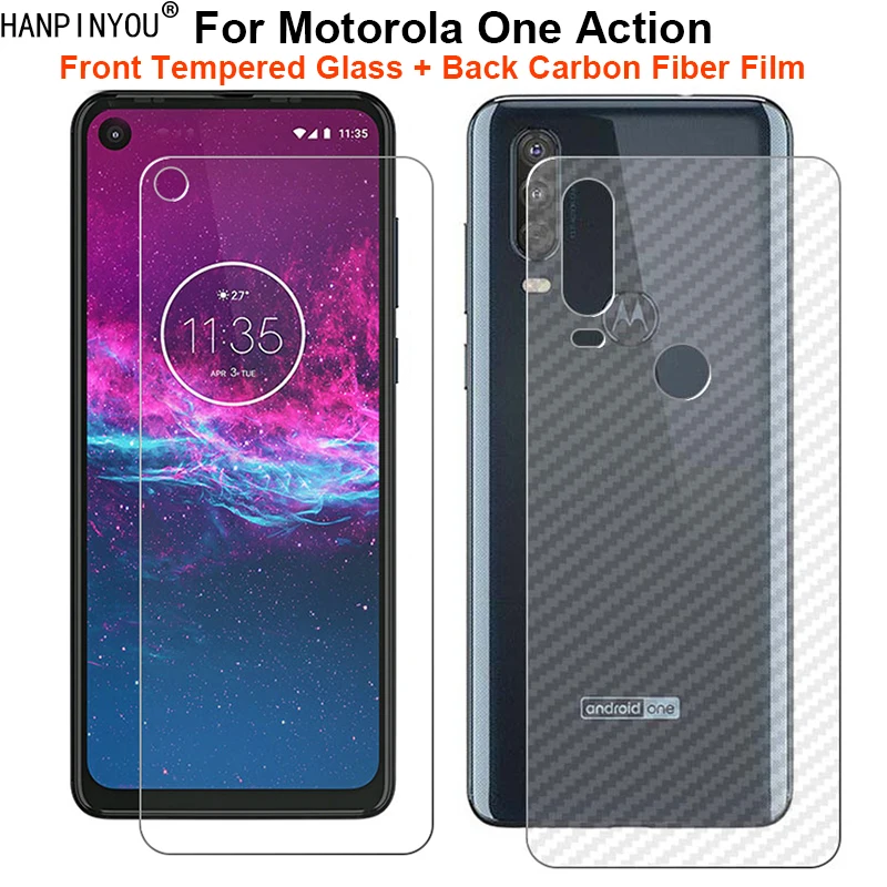 1 комплект = мягкая задняя пленка из углеродного волокна для Motorola One Action 6 3 дюйма +