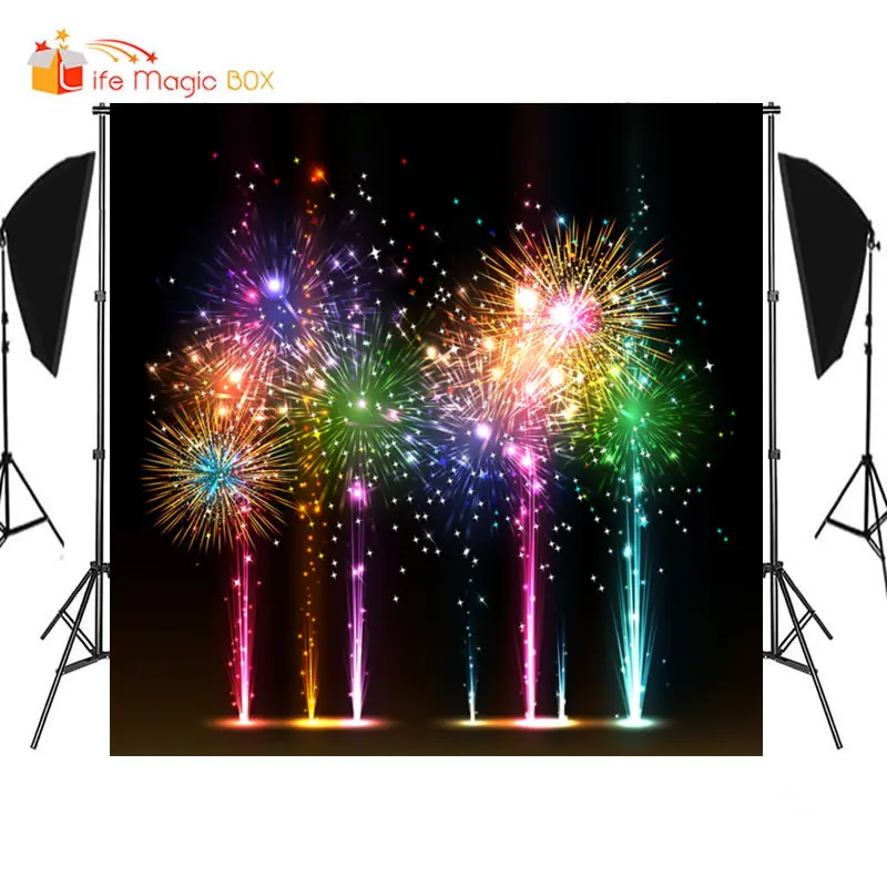 LIFE MAGIC BOX Рождественский фон для фотосъемки фейерверки виниловые фоны свадьбы