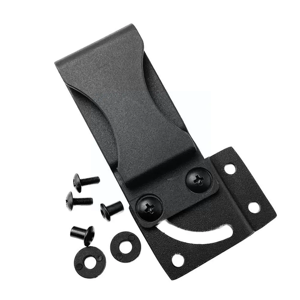 1pc Black Sheath Waist Clip Making Scabbard Carry DIY Belt Accessories Tool Rotating Set Screws Sheat J8F8 | Спорт и развлечения