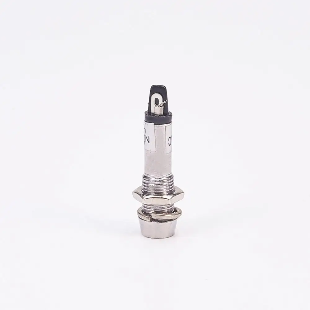 

Othmro New 4/6PCS XD8-1 LED Metal Indicator 42mm Waterproof Signal Power Supply 220V Red/Green Lights Metal Button Indicator