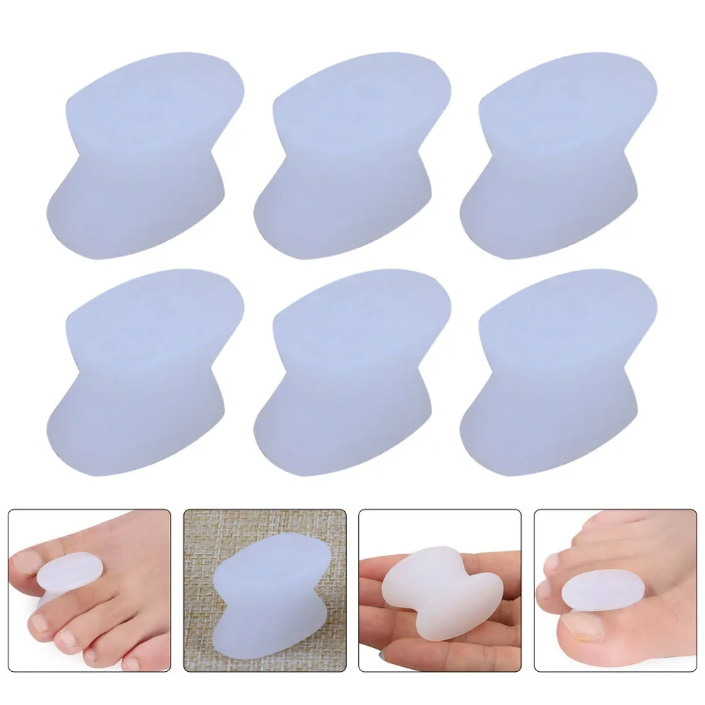 

8Pcs Hallux Valgus Corrector Foot Thumb Orthotic Practical Toe Separator White