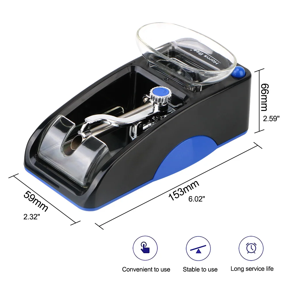 Cigarette Rolling Machine Tobacco Roller DIY Smoking Tool EU US Plug Electric Automatic Injector Maker Accessories | Дом и сад