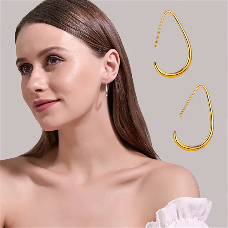 Простой Южная Корея в форме капель воды сережка элегантное крутое универсальные