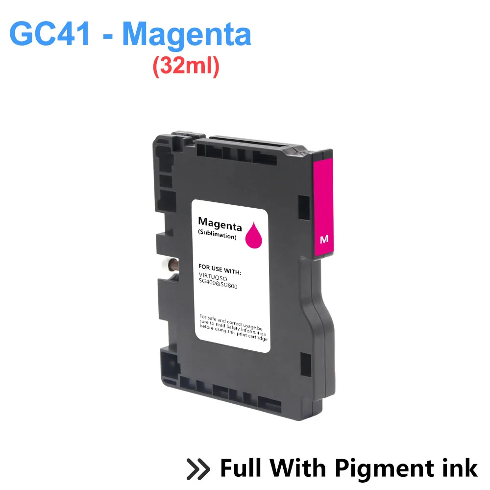 

Ink cartridge for Ricoh GC41 for Ricoh SG 3100 3200 2100 2200 7100 7100DN 3100SNW 3110 3110DN 3110DNW full with pigment ink
