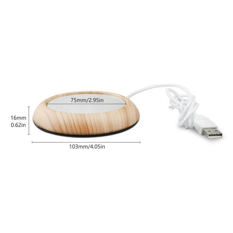 

Mini 5V USB Heating Coaster Creative Metal Constant Temperature Base Coffee Insulation Pad Keep Drink Warm Furniture Accessories