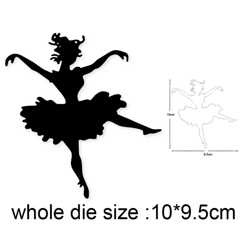 

2021 New Metal cutting dies cut die mold Dancing Girl decoration Scrapbook die paper craft knife mould blade punch stencils dies