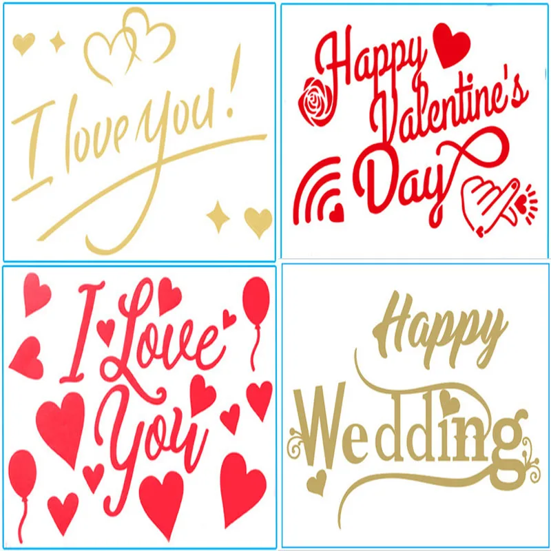 Я люблю тебя свадебные наклейки на воздушные шары украшения для свадебной