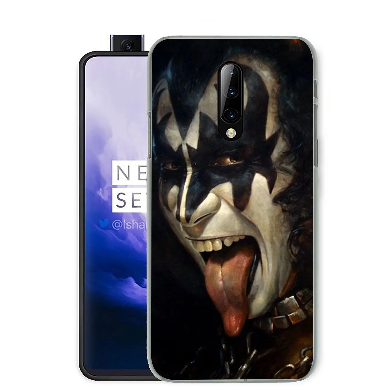 Жесткий пластиковый чехол для телефона Gene Simmons Kiss band Oneplus 7 7T Pro 6 6T 5 5T Cover One Plus 7Pro |
