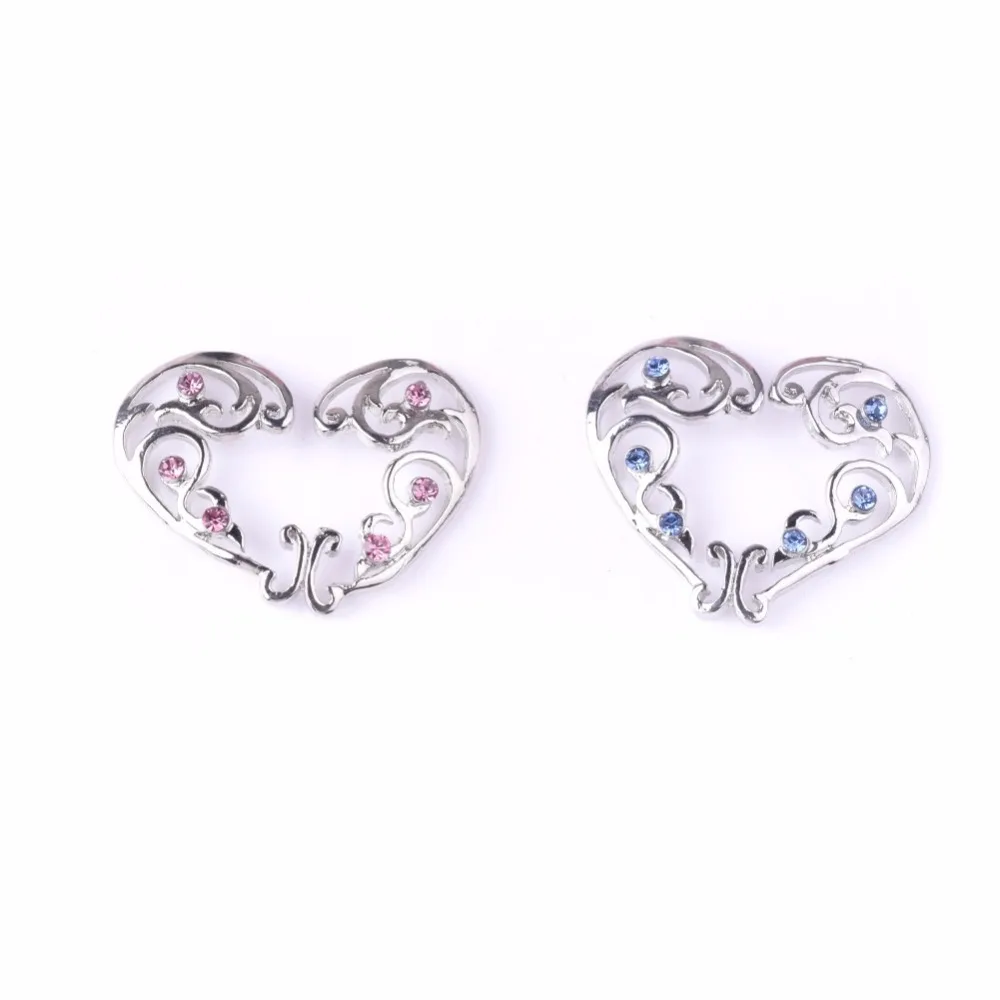 Модный ажурный сердечный круг с цирконом открытый не пирсинг для соска кольцо