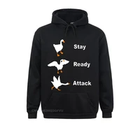 stay ready attack goose men mens funny harajuku men untitled goose game pullover hoodie camisas happy new year clothing shirt